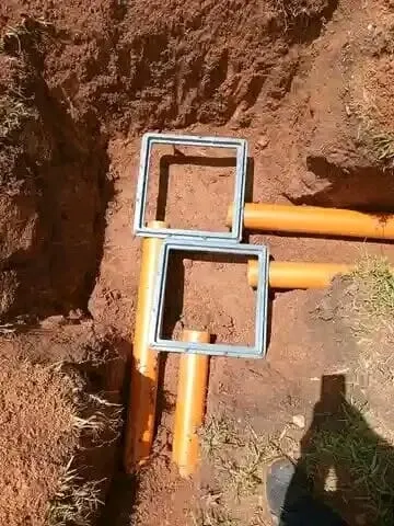 Rough-in plumbing work, photo 1 of 3